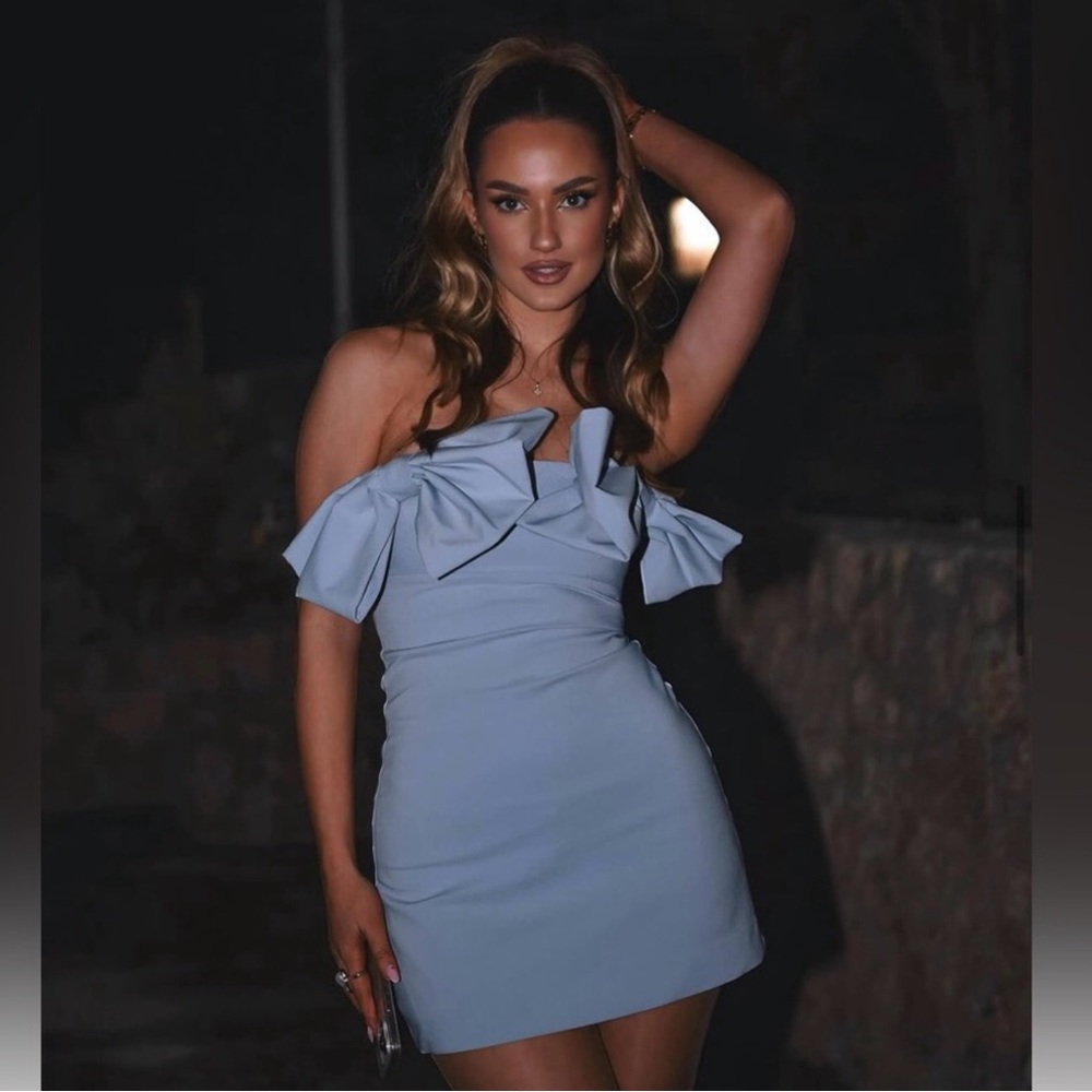 NWT Zara Strapless Bow Dress